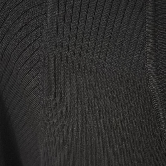 Black Ribbed Long Sleeve Top - Picture 4 of 4